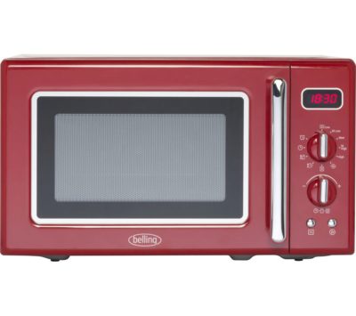 BELLING Retro FMR2080S Solo Microwave - Red